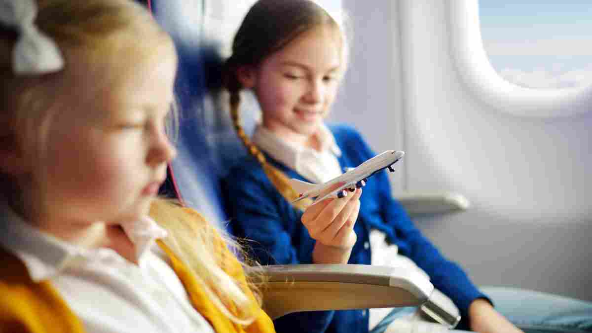 Kids Entertained On Long-Haul Flights